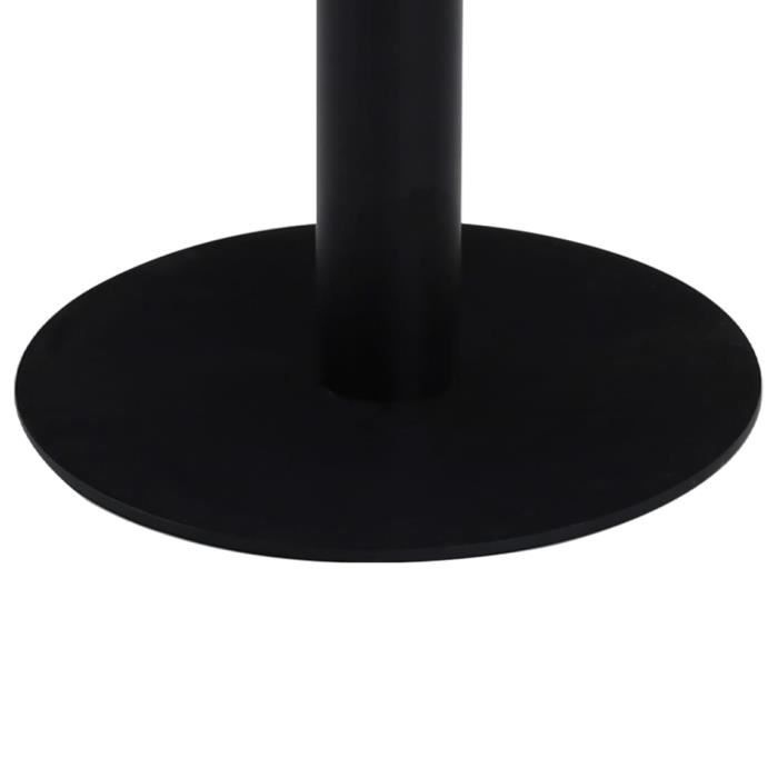 VidaXL Table de bistro Marron foncé 60 cm MDF