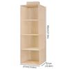 1/3/4/5 Layer Portable Wardrobe Hanging Storage Bag Interlayer Drawer Type Clothes Hangers Holder Hanging Closet Organizer