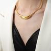Simple Metal Necklace Elegant Heart Necklace Creative Vintage Choker  Women