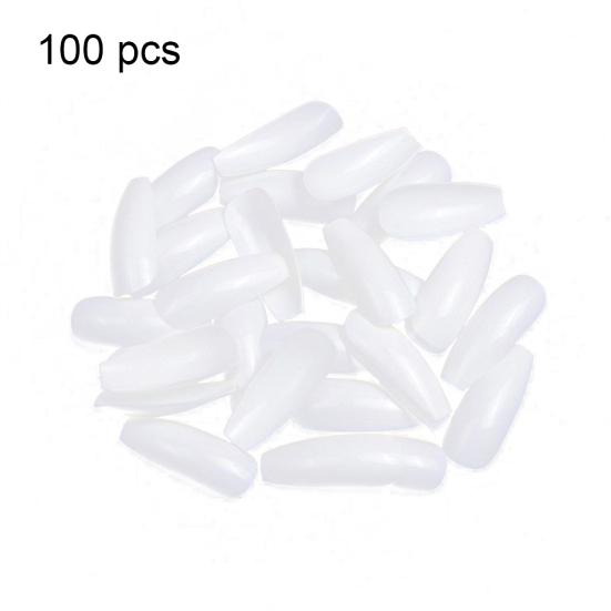 

100шт поддельные советы полное покрытие балерина акриловые наращивание ногтей маникюрные инструменты белый