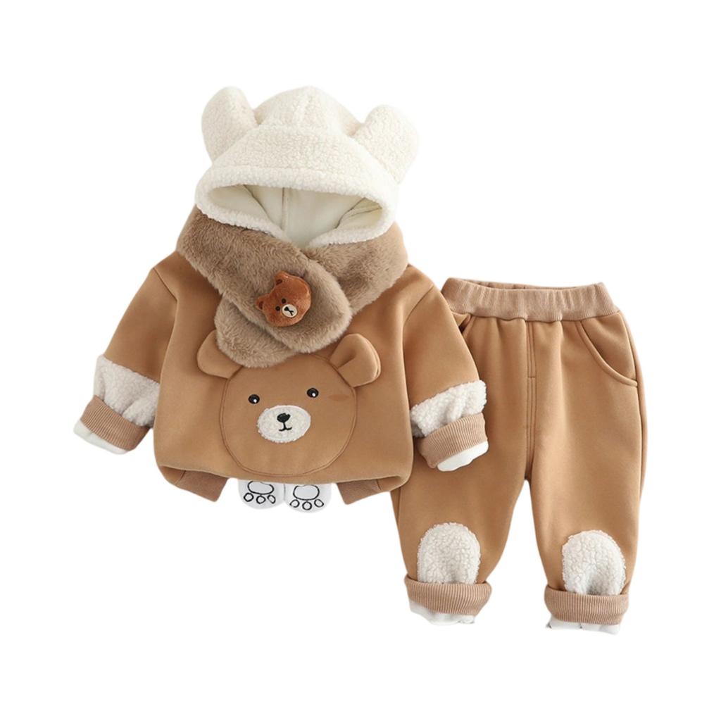 Kids Casual Long-Sleeve Set, Comfortable Daily Wear Outfits