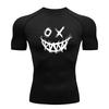 Y2K Compression Shirt Men Fitness Gym Skeleton Sport Running T-Shirt Rashgard Tops Tee Quick Dry Short Sleeve T-Shirt For Men
