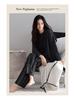 Women's Long Sleeve Rayon Cotton Pajama Set - Casual, Loose, Elastic Homewear for Autumn