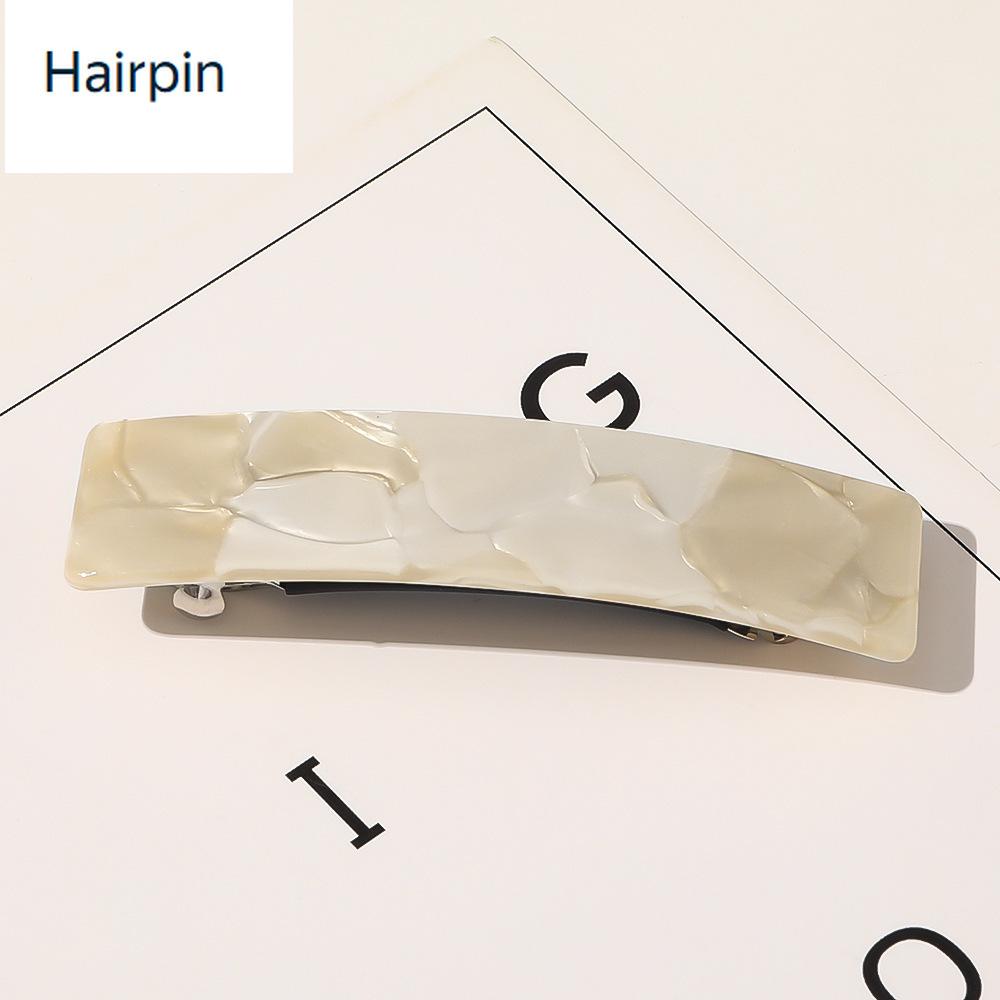 Acetate Square Hair Claw Spring Loaded Hair Clip for Women Messy Bun Forest Vintage Hair Accessory