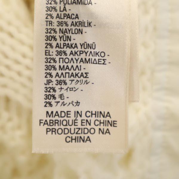 DIESEL Unused Alpaca Blend Long sleeve knit S white sweater Women Used