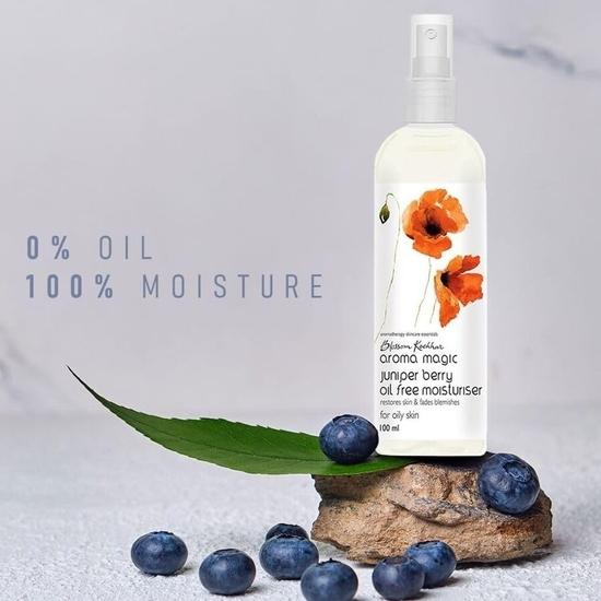 Aroma Magic Juniper Berry Oil Free Moisturiser SPF 15 | Brightens, Fades Blemishes & Heals Acne| Cucumber Extracts, Patchouli - 100ml