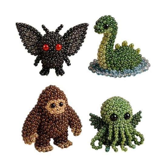 1 Set 3D Beaded Animal DIY Kit Beading Animal Art Craft Kit D