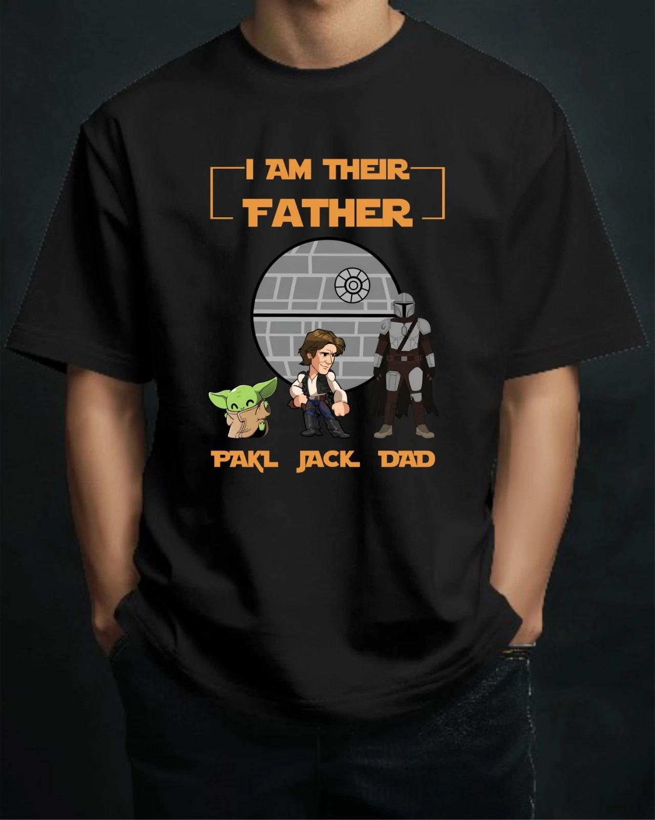 I Am Their Father T-Shirt, Funny Personalized Dad Gift Shirt, Father s Day Shirt L