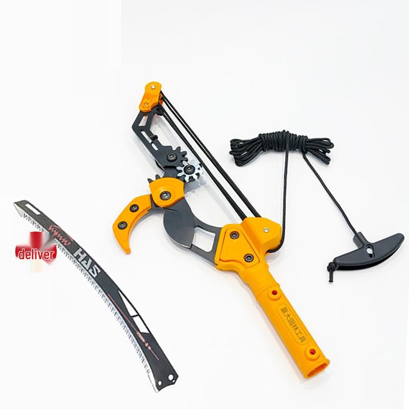 High-Altitude Three-Gear Pruning Shears with Pull Rope & Aluminum Alloy Saw Blade Three-Gear High-Altitude Pruner
