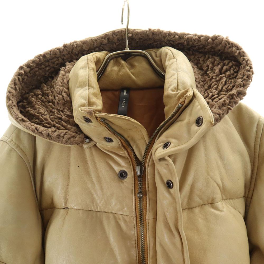 glamb leather Down jacket 3 beige Men's Used