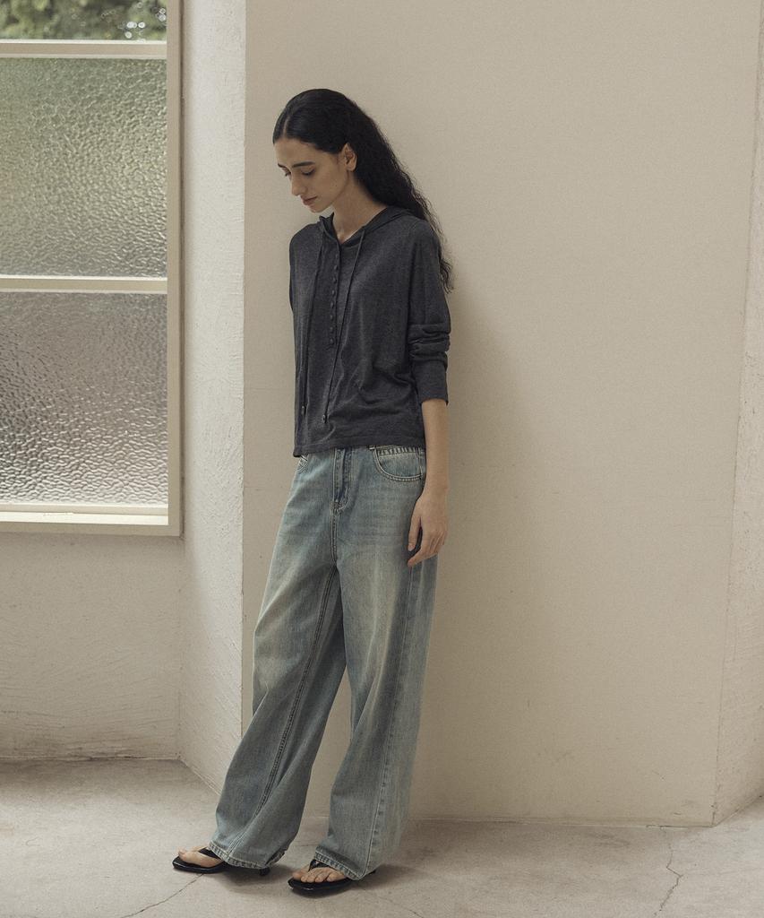 LAFELSORTOF Wool Blended Hooded Knit