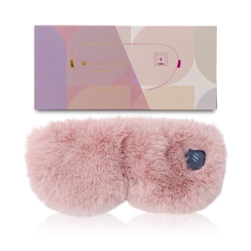 

Cordless USB Rechargeable Hot Eye Mask [For Deeper Warmth] Cute and Fluffy SALUA (Pink)