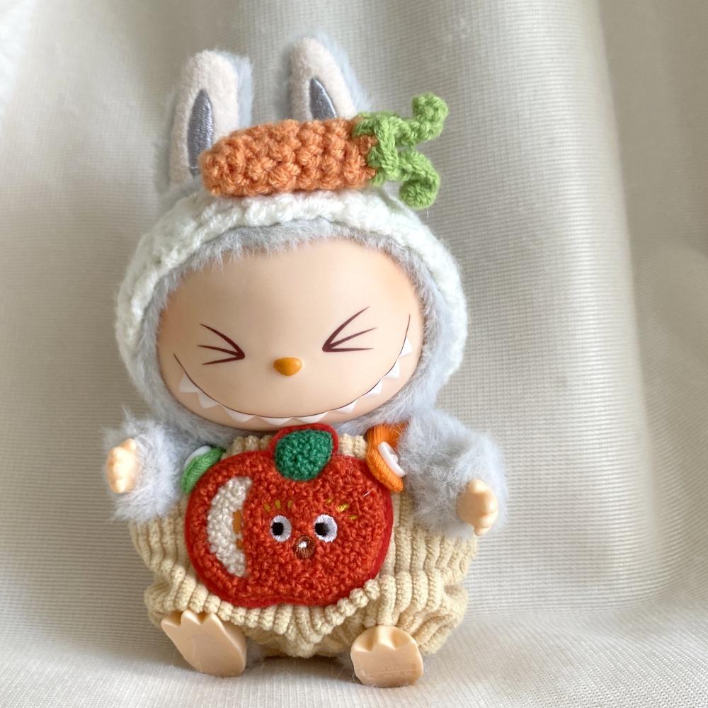 

Knitted Headband 17cm Labubu Doll Clothes Strap Pants Plush Dolls Clothes Kids Girls Toys style 4