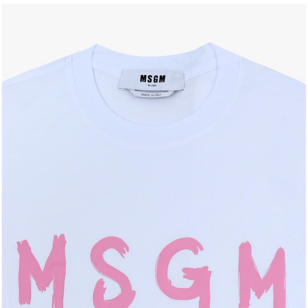MSgm BruShed Logo Women S T ShirT 3441mdm510