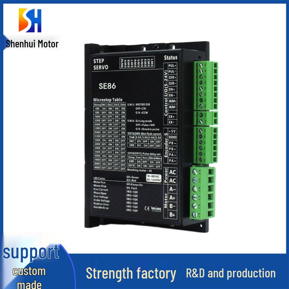 

High-Precision Two-Phase Digital Stepper Motor Driver with Closed-Loop Control