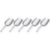 5PCS Silver Metal Scoop Set Stainless Steel Ice Scoop Set Premium Scoops Set  Party