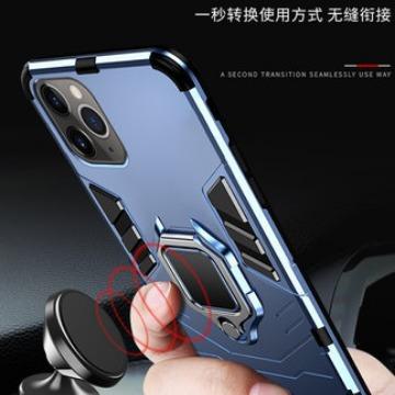 Applicable to iPhone16 mobile phone case, Black Panther armor 14 ring bracket, Apple 15Pro car magnetic protective case x