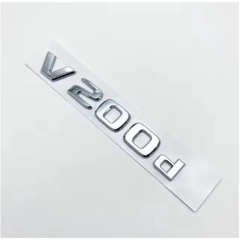 3D Letters V250d V300d NIGHT EDITION ABS 4MATIC Emblem for V Class W447 Car Fender Badge Trunk Nameplate Logo Sticker