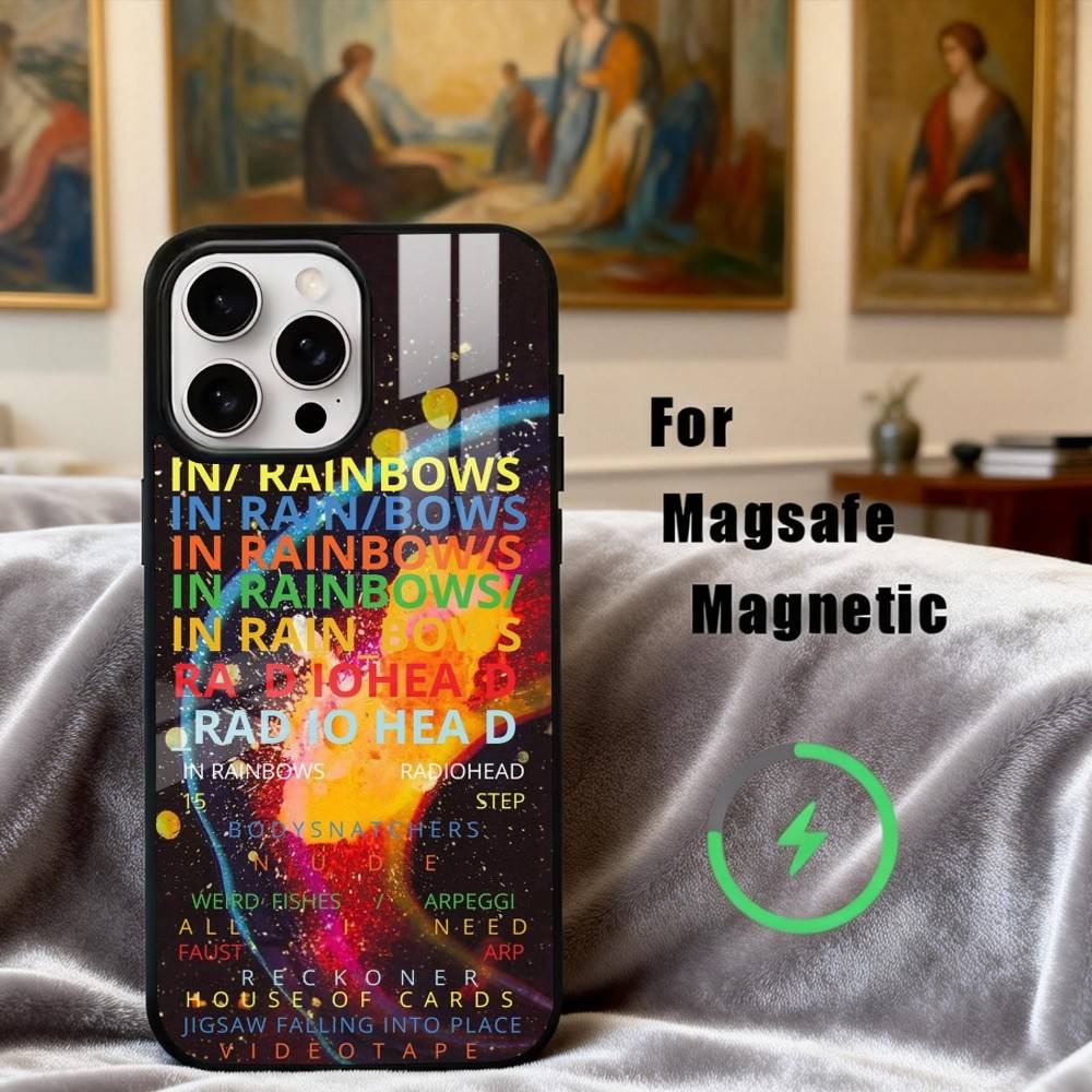 Alternative R-Radiohead -D band Phone Case For iPhone17,16,15,14,13,12,11 Plus,Pro Max Magnetic For Magsafe Wireless Charging