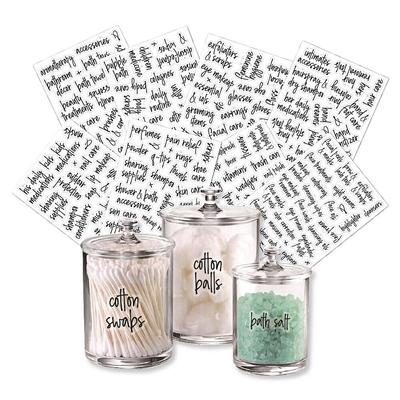 8 Sheets Labels Waterproof Soap Dispenser Stickers Bathroom Lotion Bottle Labels