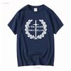 Si Vis Pacem Para Bellum Proverb Sword Oak Leaf Wreath If T Shirt 38365 Long or Short Sleeves Vintage Washed Graphic Stylish
