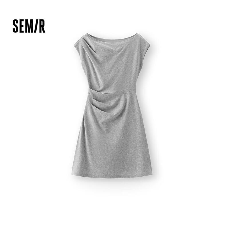 Semir Women's One-Shoulder Shirred Cooling Dress