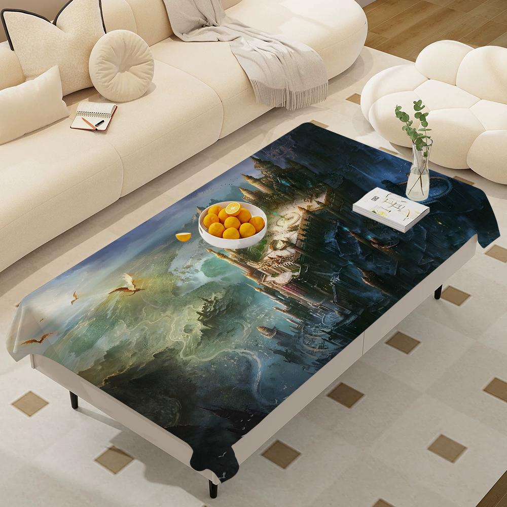L-Lords Game Rings Home Tablecloths Dining Decoration And Rectangular Table Accessories Waterproof Cloth Anti-Stain