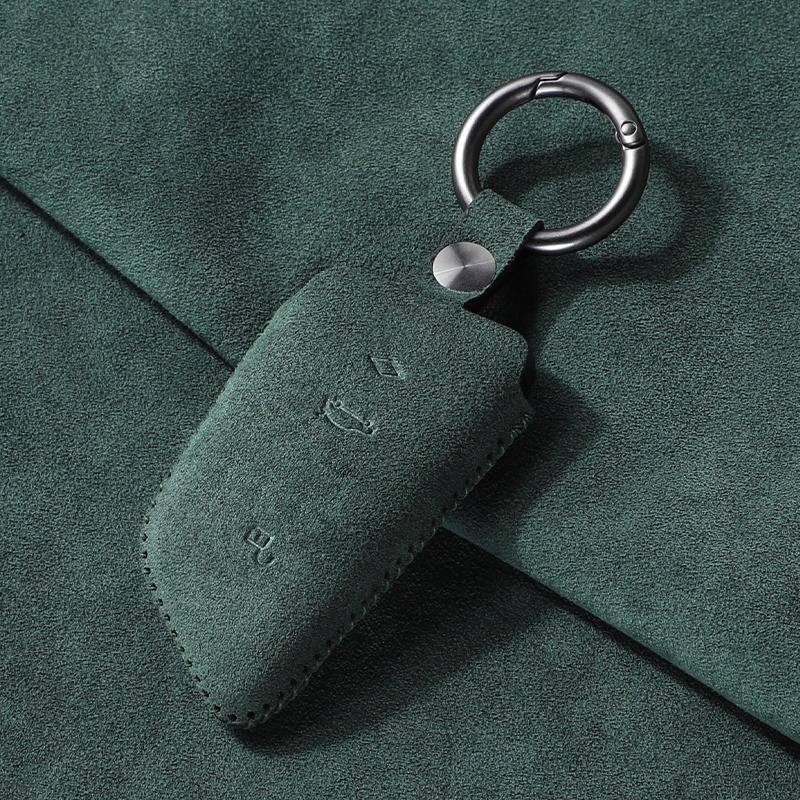Suede Car Key Case Cover for BMW X1 X3 X4 X5 F15 X6 F16 G30 7Series G11 F48 F39 520 525 G20 118i 218i 320i Made of Accessories