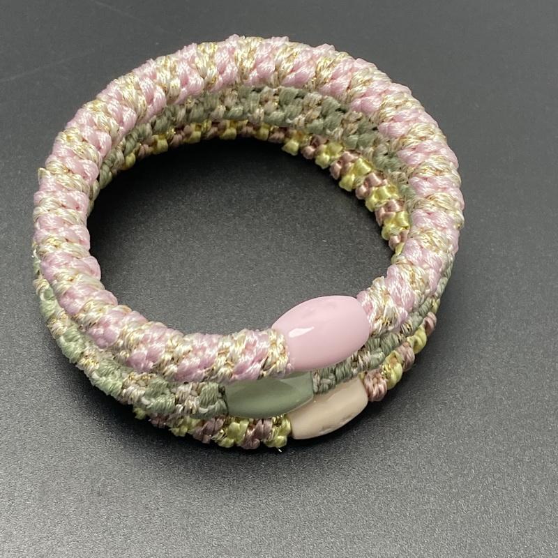 3 Stück/Set Damen Mode Golddraht Haargummis Elastische Spiralhaargummis Für Mädchen Haarspangen Scrunchie-Accessoires Knekkies