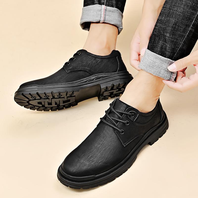 2026 New Genuine Leather Oxford Shoes Breathable Outdoor Sneakers Men Shoes Handmade Leather Shoes Casual Shoe Walking Shoes Men