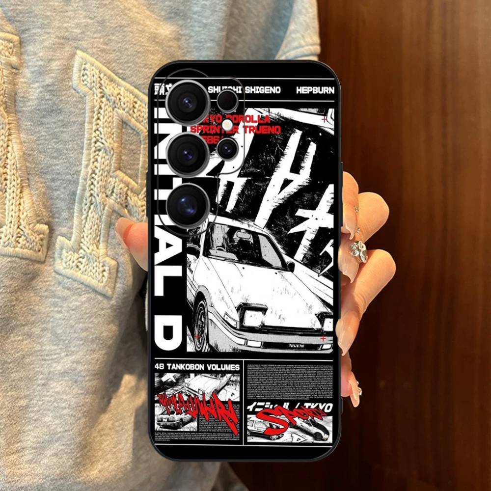 Racing Anime Initial D Phone Case For Samsung S 24 Fe 25 Ultra Plus 20 Lite 21 30 22 23 24 22 Ultra 5G Fundas