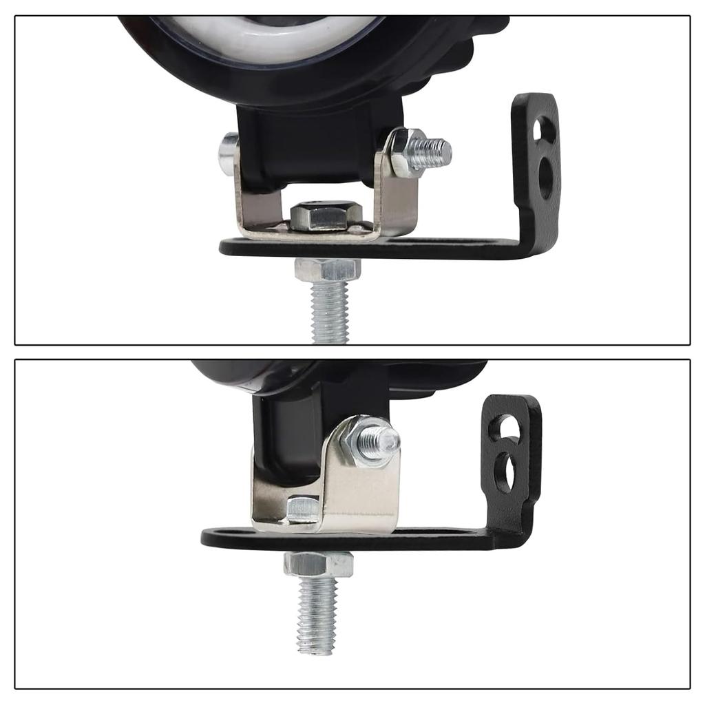 Biqing 2 PCS Bike Stay, 7 Characters, Bike Stay, Clamp Work Light, Mounted, Suitable for Motorcycles, Bicycles