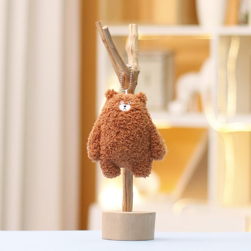 12cm Cute Cartoon Plush Toy Teddy Bear Doll Cute Animal Doll Wedding Gift Bag Keychain Pendant Gifts