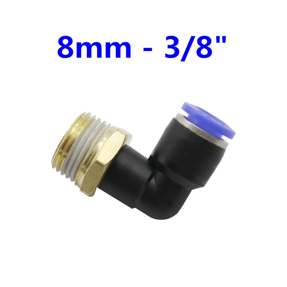 1/8" 1/4" 3/8" 1/2" External Thread Elbow Quick Connector 10mm 8mm 6mm Pipe Connection Interface Garden Irrigation Connectors