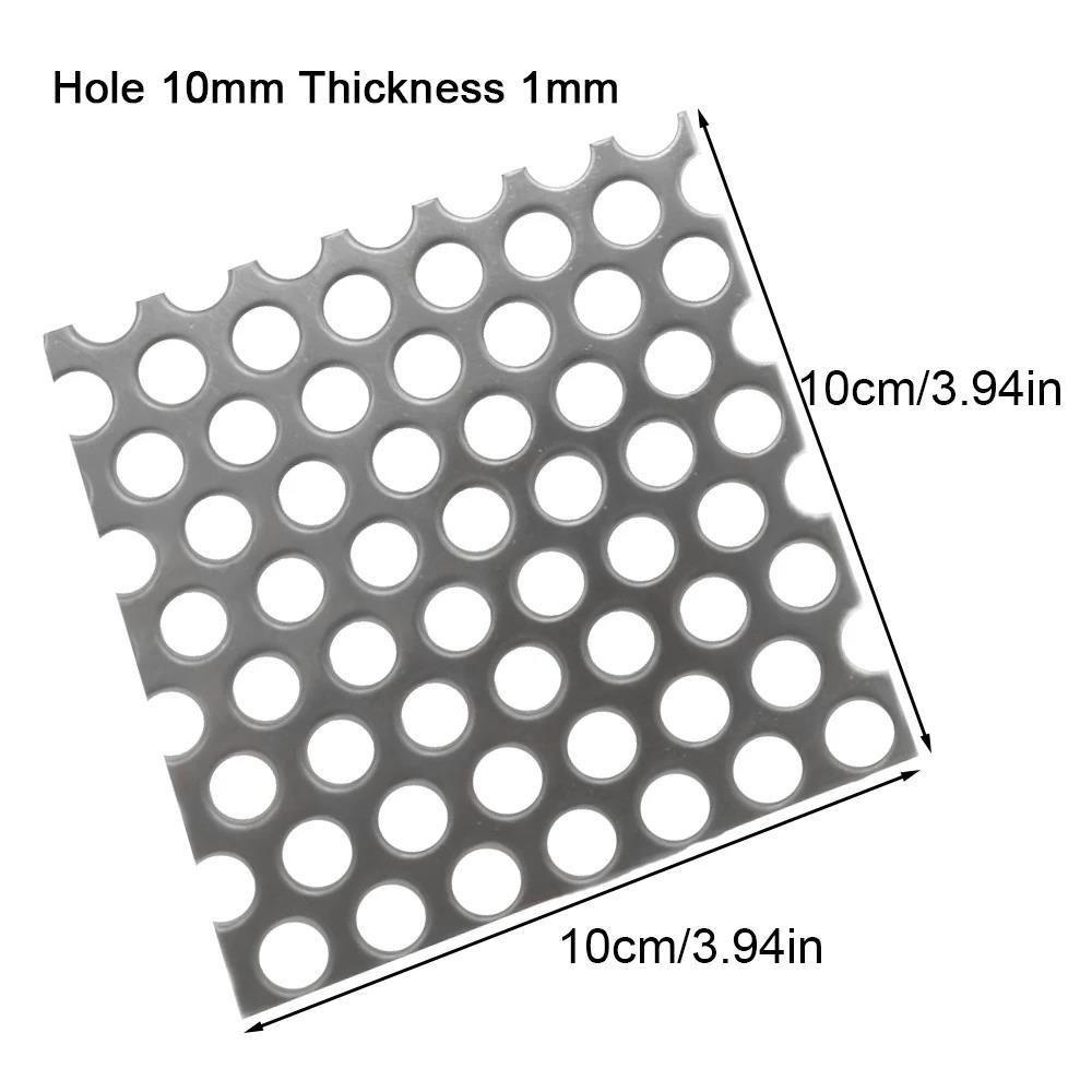 Square/round Perforated Mesh Filter Screen Thicken Bathroom Drain Cover  Kitchen Shower Drain Parts