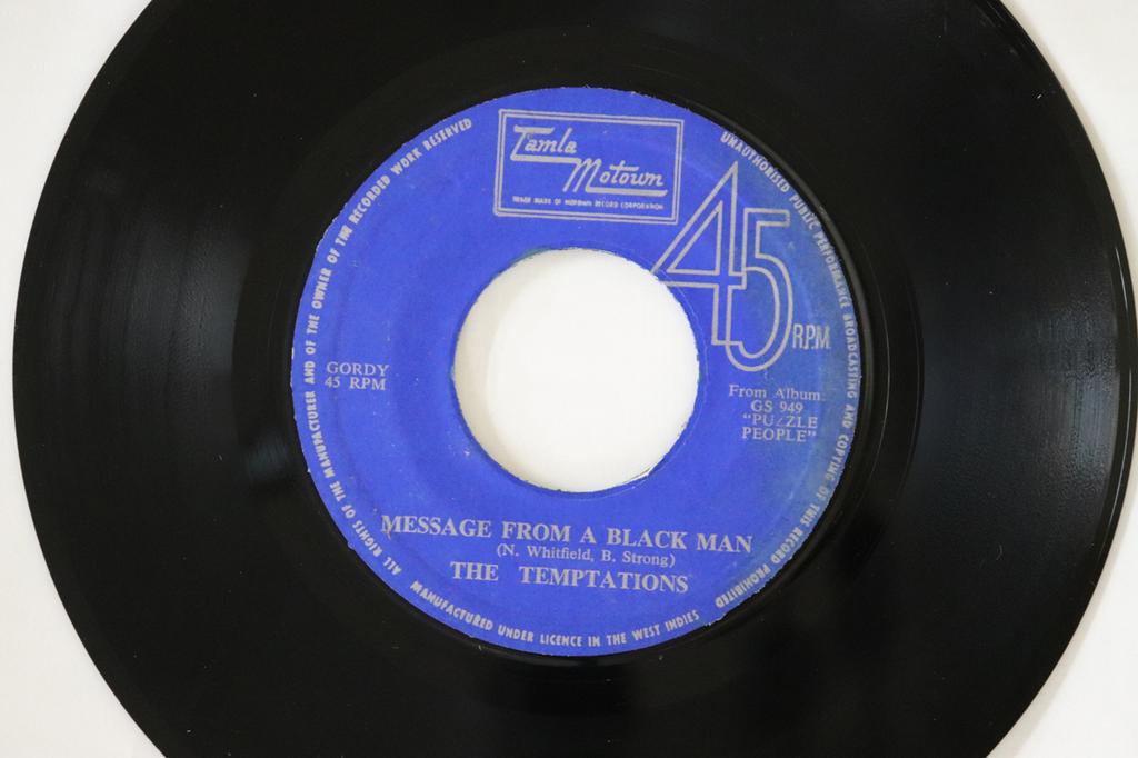 7inch Record TEMPTATIONS - Message From A Black Man / That's T GS949 Tamla Motown Jamaica Soul/Funk Used
