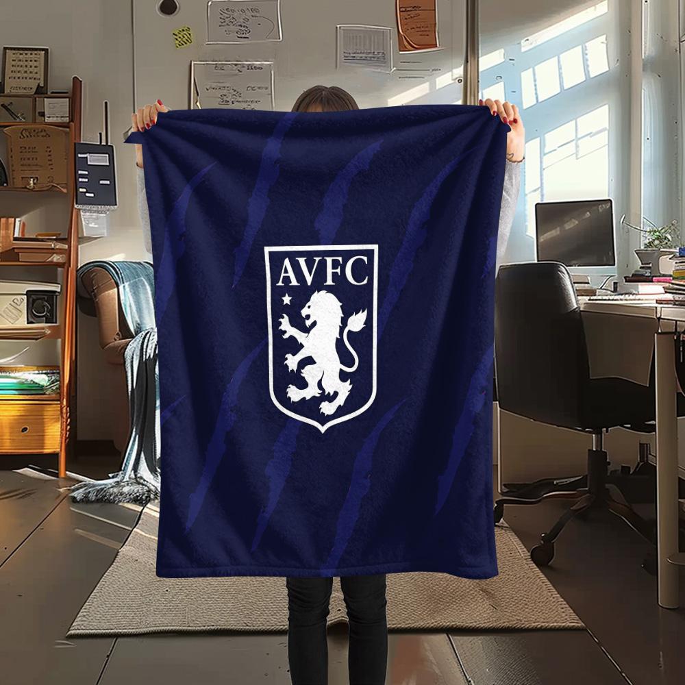 Aston Villa Flannel Blanket, High quality Comfortable for All Seasons, Home Decor, Warmth and Comfort