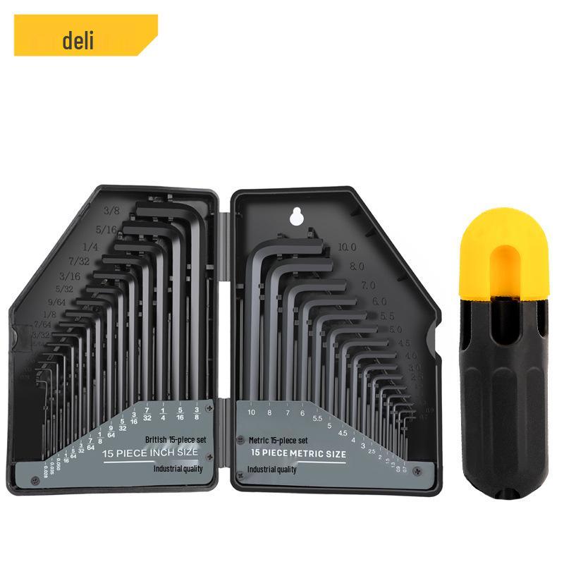 Deli Imperial 30-Piece Metric Hex Key Set: Super Hard, Blackened, 6-Point Wrench Screwdrivers