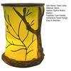 Forest Theme Night Light Handmade Resin Warm Light Rustic Nature-Inspired Ambient Bedside Lamp for Bedroom Living Room Decor