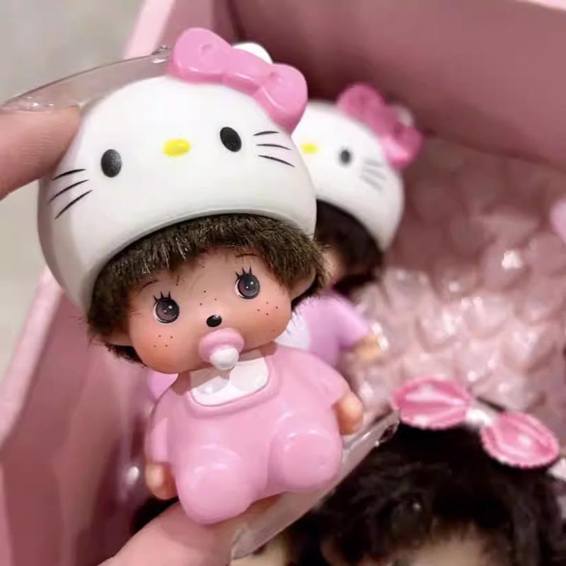 Monchhichi Schlüsselanhänger Schlüsselring Niedlicher Cartoon Kt Katze Hängende Schlüsselanhänger Auto Schlüsselring Damen Tasche Anhänger Kindertag Geschenk