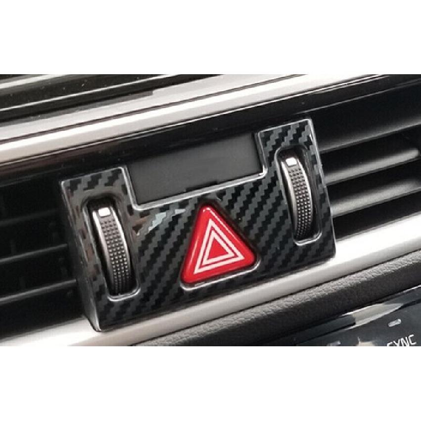 For Kia Forte K3 19-2024 Carbon Fiber Steel Mergency Light Switch Control Trim