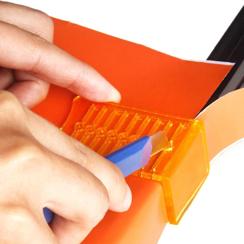 Spazzola in Vinile per Auto Adesivo Pellicola Decalcomania Raschietto in Plastica Strumento di Aiuto al Taglio Tintura Vetri Creazione Insegne con Angolo 140° 90°