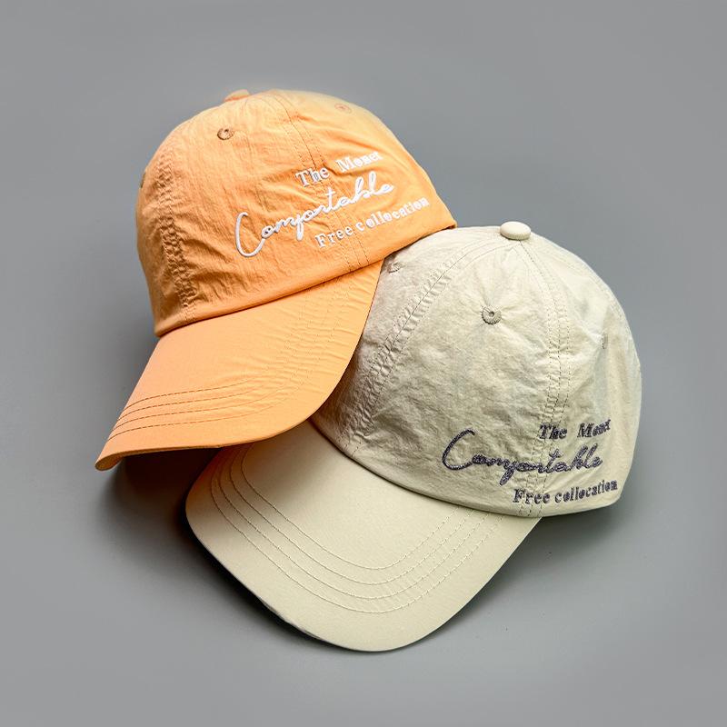 Quick-Drying Offset Alphabet Baseball Hat Male Female Breathable Outdoor Student Cap Mountaineering