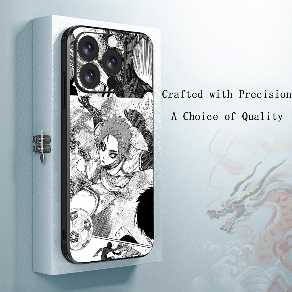 

Sae itoshi cool anime man design ins Phone Case For iPhone 16 16e 15 14 13 12 11 Plus Mini Pro Max Soft black Shockproof Cover iPhone 12 Pro Max