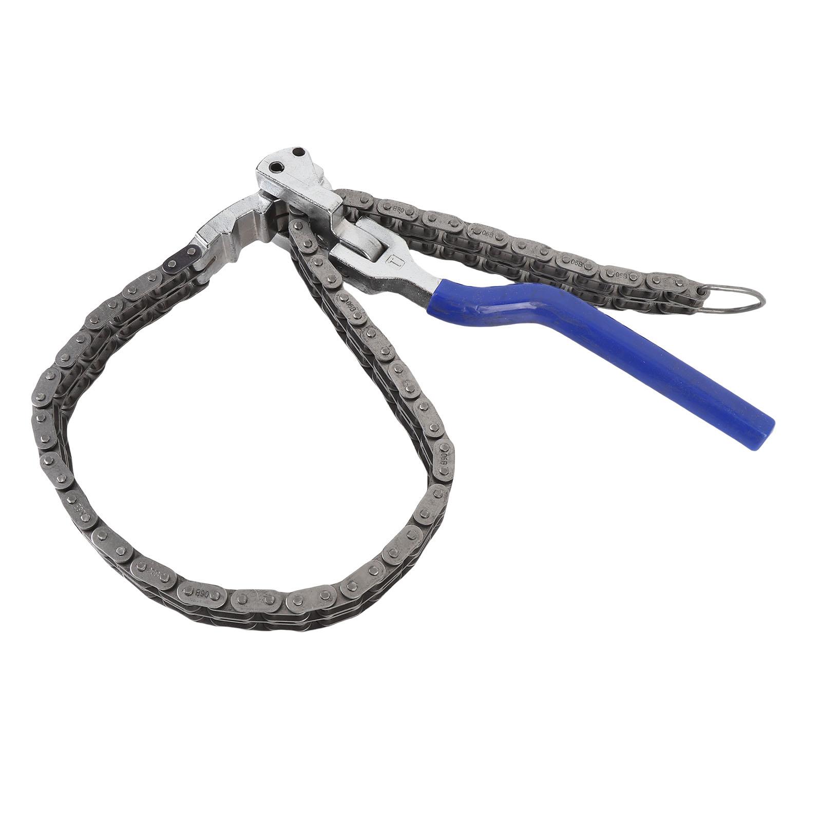 

Цепной гаечный ключ для масляного фильтра, многоцелевой инструмент для тяжелых условий эксплуатации с длинной цепью 23,6 дюйма