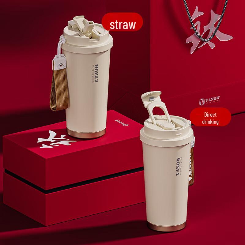 Vanow 500ml Pure Titanium Insulated Coffee Tea Mug