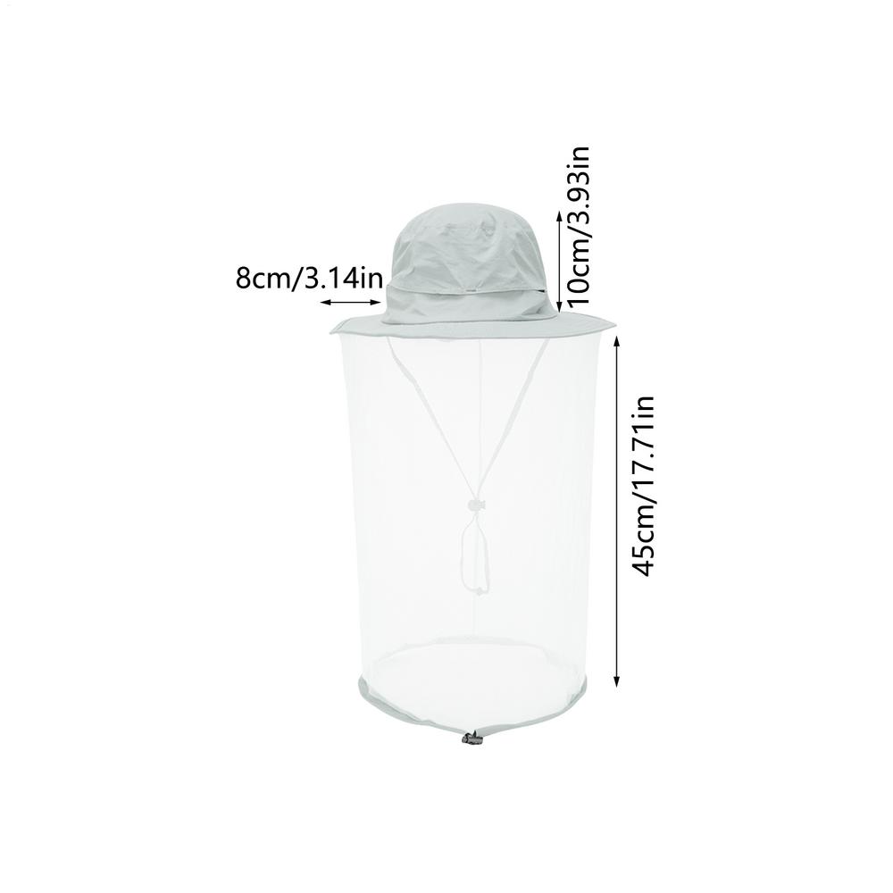 Mosquito Hat With Hiddens Net Mesh Repellent Insect Bee Protection Men Women Outdoor Sunscreen Fishing Cap