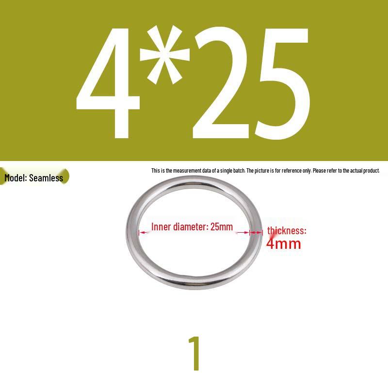 304 Stainless Steel Seamless O-Ring for Lifting and Hammock Yoga Connection