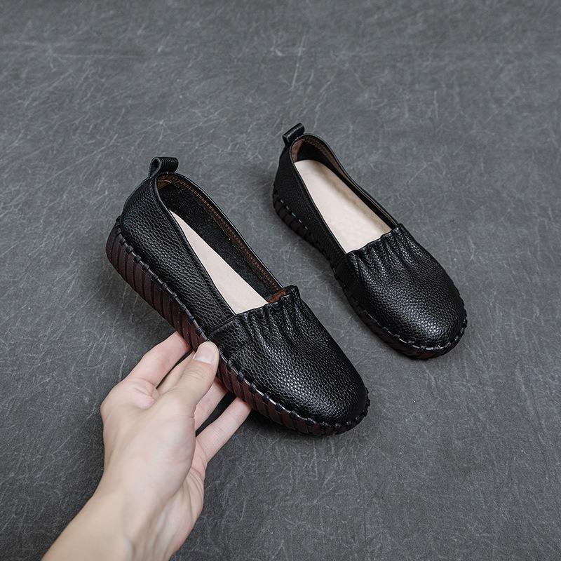

Women s Leather Shoes with Soft Soles and Soft Surfaces, Casual Single Shoes on One Foot 35