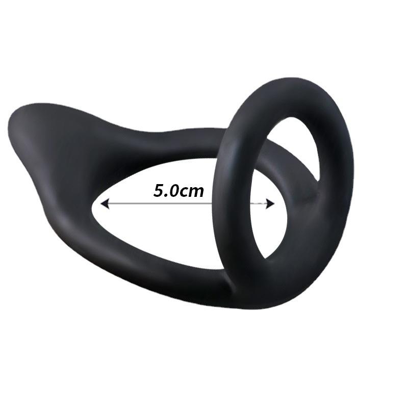 Men's delay horseshoe ring  Silicone male lock essence
